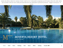 Tablet Screenshot of minervaresorthotel.it